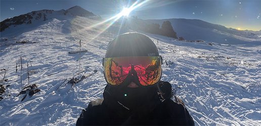 Gesa beim Skifahren in Nauders/Österreich